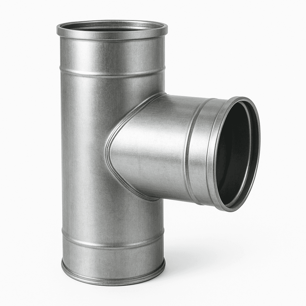 Тройник трубы дымохода 0.8x200 мм AISI 430 90 град